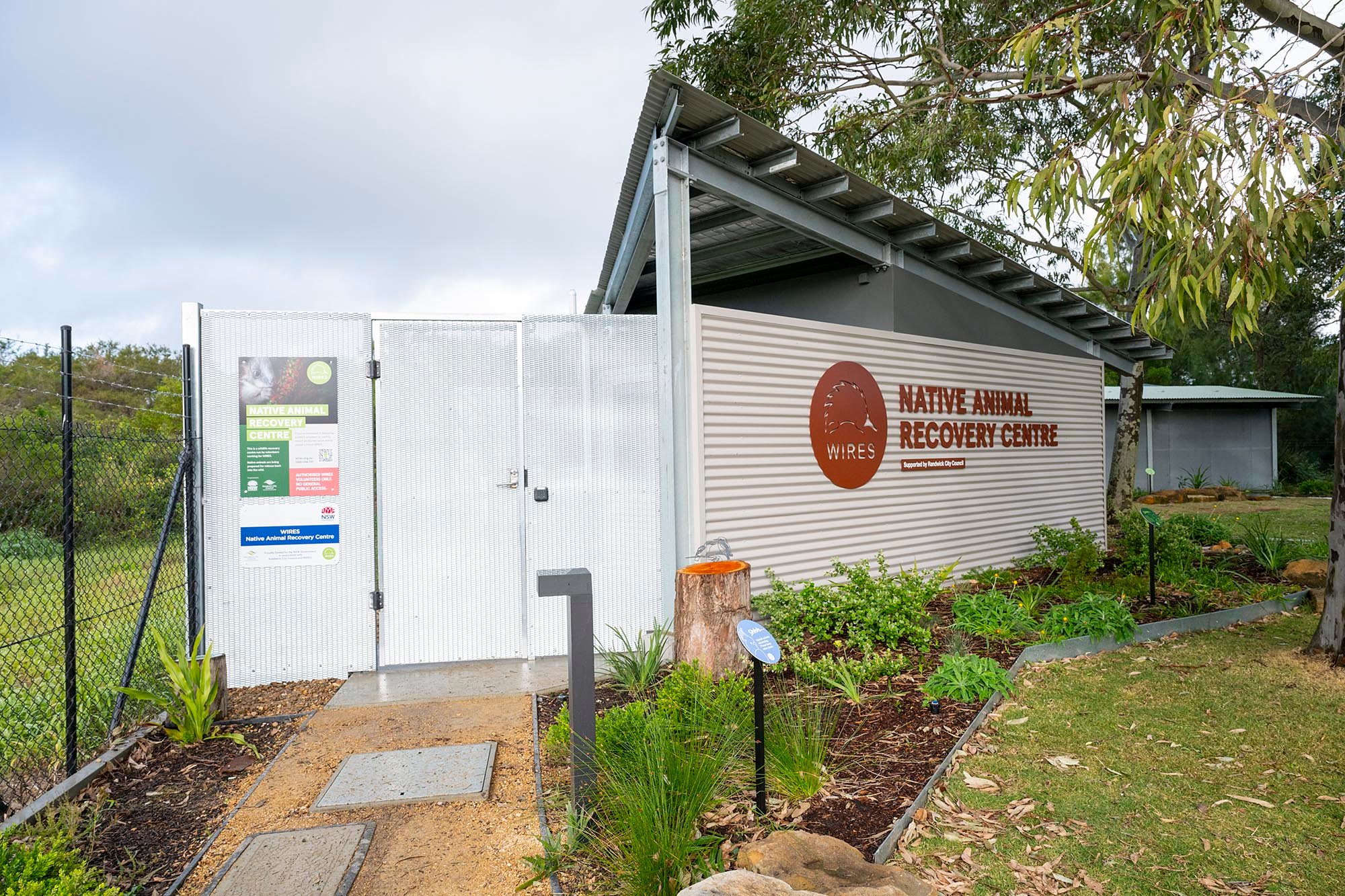 Entrance to facility